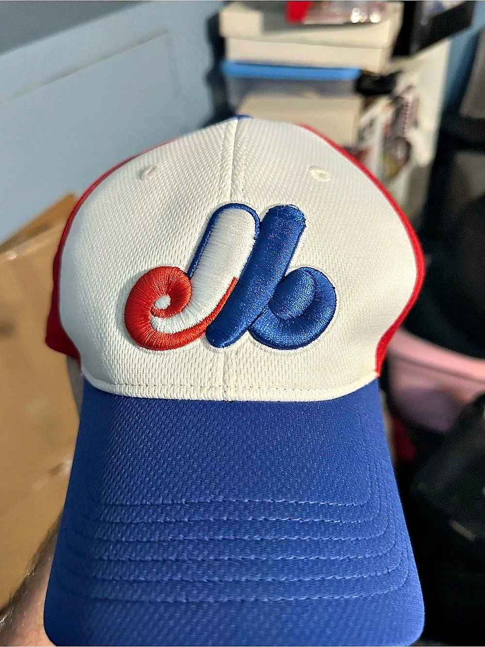 Montreal Expos MLB Team OC Sports Strapback Hat Cap Tri-Color